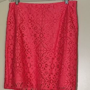 Banana Republic Pink Embellished Pencil Skirt